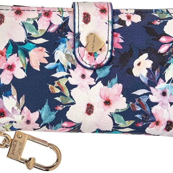 Betsey Johnson Handbags - New Betsey Johnson Watercolor Flap Wallet